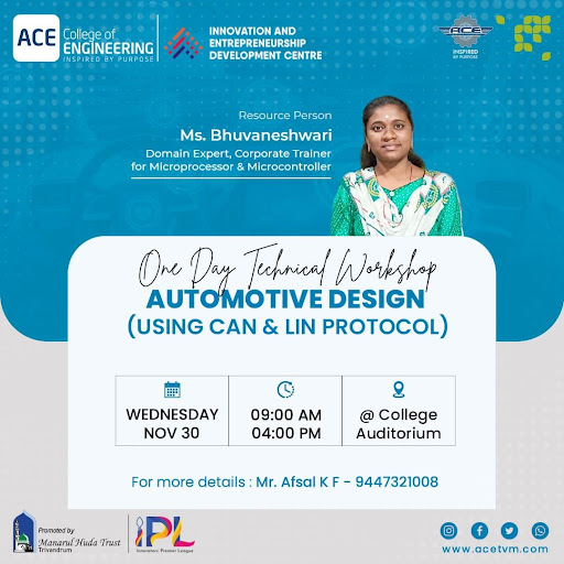 One day technical workshop on Automotive Design